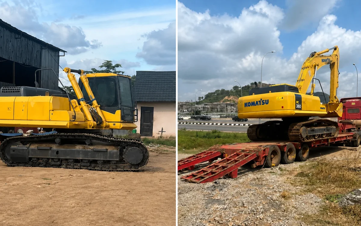 SA'EED tracked excavators at Nigerian equipment and transport sites